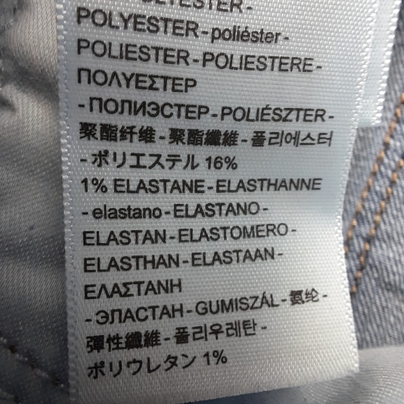 Levi's 311 Shaping Skinny Ankle Crop Blue Jeans SZ 31 - Picture 8 of 13